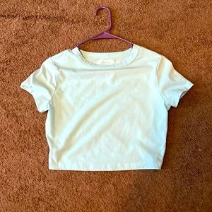 Wild fable blue crop top